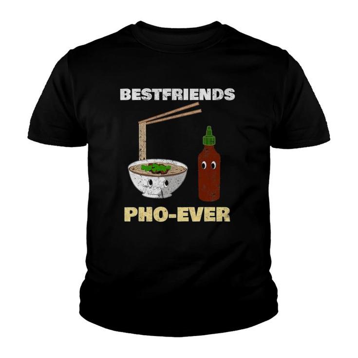 Best Friends Pho Ever Asian Food Distressed Tee Youth T-shirt