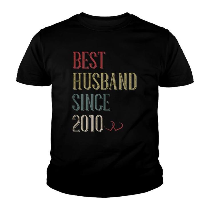 Best Husband 2010 11 Years 11Th Wedding Anniversary For Him Youth T-shirt