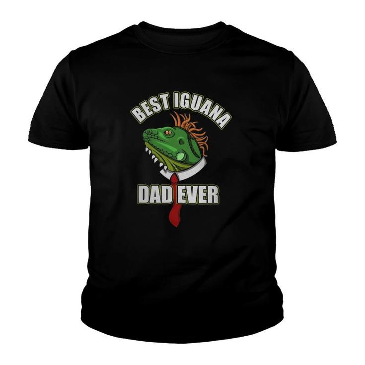 Best Iguana Dad Funny Saying Reptile Lizard Youth T-shirt