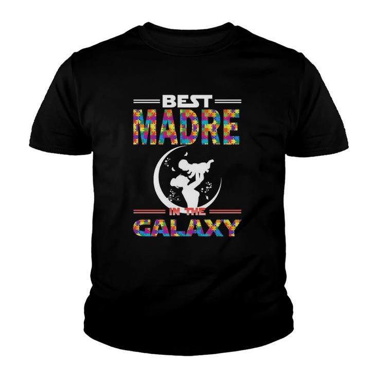 Best Madre In The Galaxy Mother And Son Color Puzzle Version Youth T-shirt