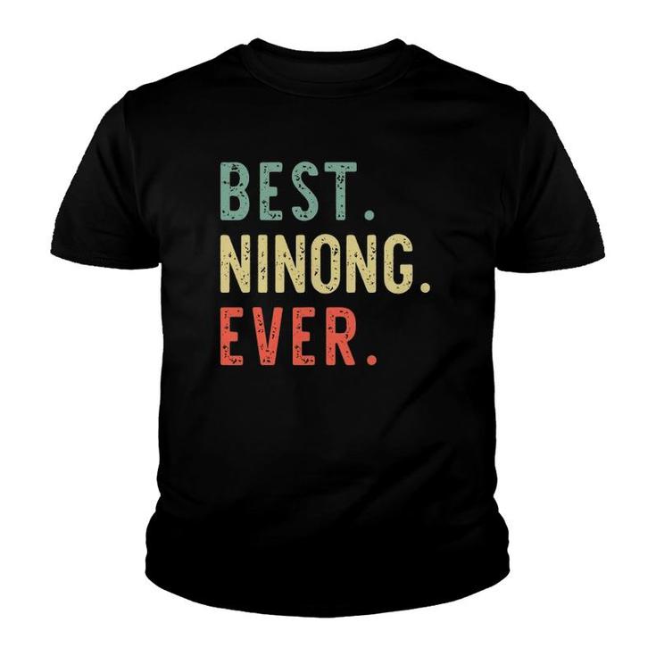 Best Ninong Ever Cool Funny Vintage Father's Day Gift Youth T-shirt
