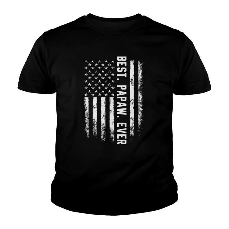 Best Papaw Ever American Flag Gift For Men Father's Day Youth T-shirt