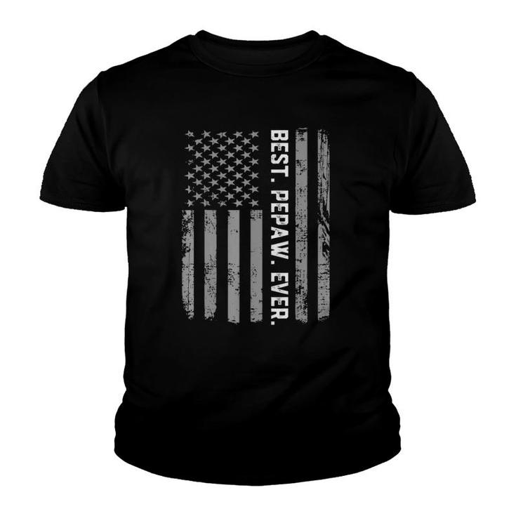 Best Pepaw Ever Vintage American Flag Youth T-shirt