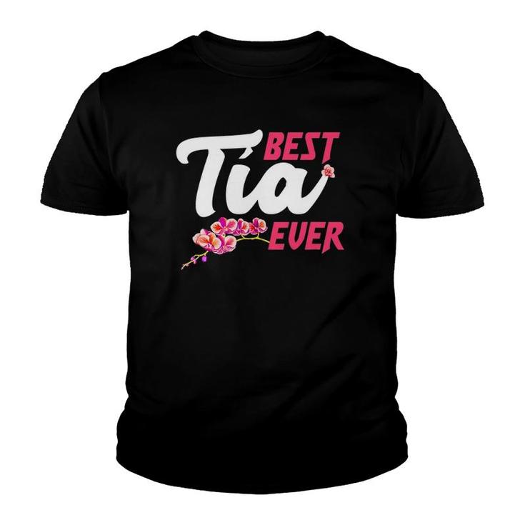 Best Tia Ever - Spanish, Portuguese Aunt Gifts Youth T-shirt