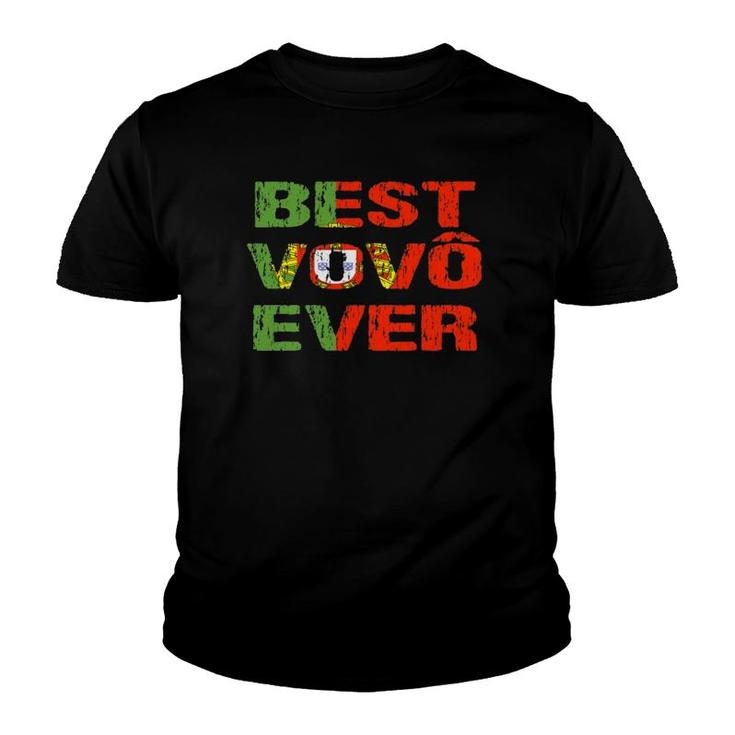 Best Vovo Ever Portuguese Grandpa Portugal Flag Youth T-shirt