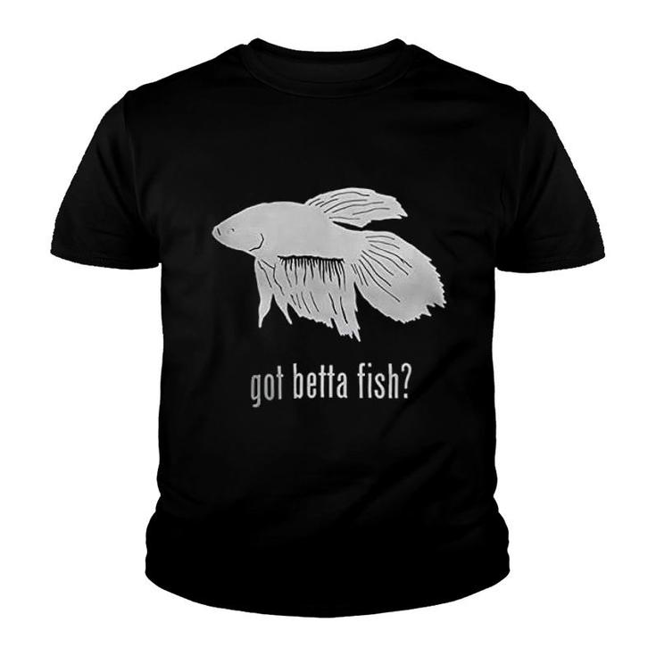 Betta Fish Dark Youth T-shirt