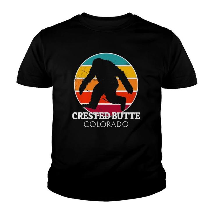 Bigfoot Crested Butte Colorado Sasquatch Youth T-shirt