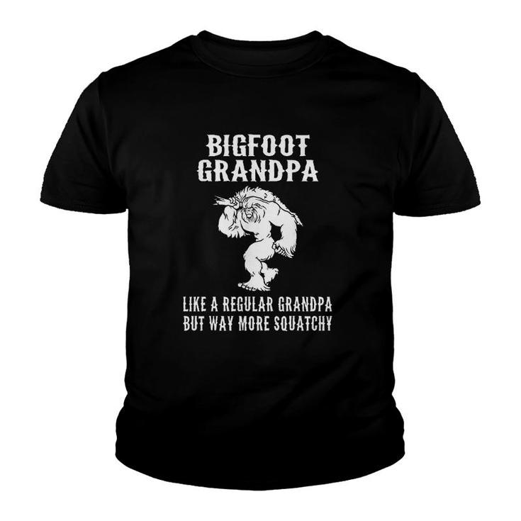 Bigfoot Grandpa Sasquatch Youth T-shirt