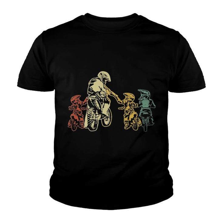 Biker Dad And Sons Youth T-shirt