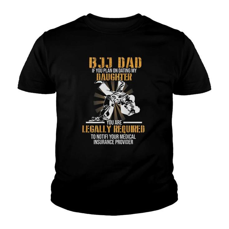 Bjj Dad Jiu Jitsu Gift For Dad Youth T-shirt
