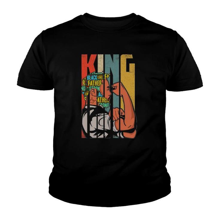 Black Father Lives Matter Dope Black Dad King Father's Day Youth T-shirt
