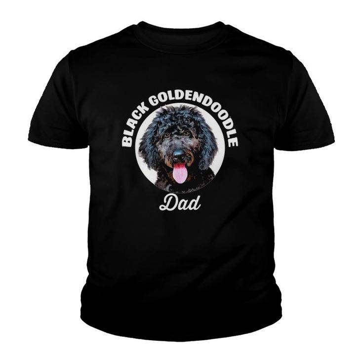 Black Goldendoodle Dog Dad Pet Lover Youth T-shirt