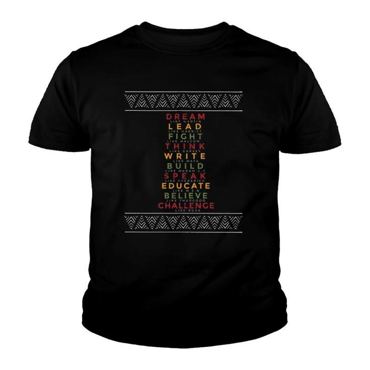 Black History Month My African American Pride Country Youth T-shirt