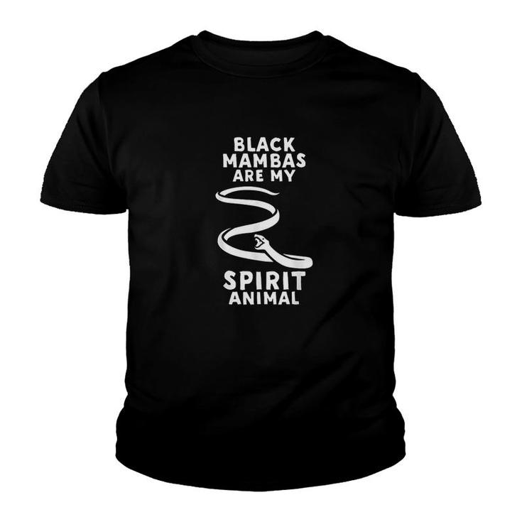 Black Mambas Are My Spirit Animal Youth T-shirt
