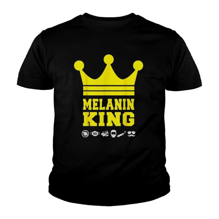 Black Man Pride Melanin King Fathers Day Plus Size Youth T-shirt
