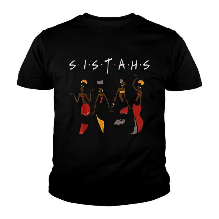 Black Sistahs Queen Melanin African American Youth T-shirt