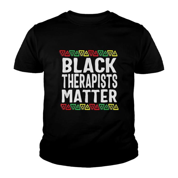 Black Therapists Matter History Month Youth T-shirt