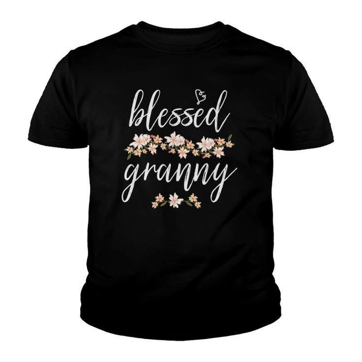 Blessed Granny Cute Mothers Day Youth T-shirt