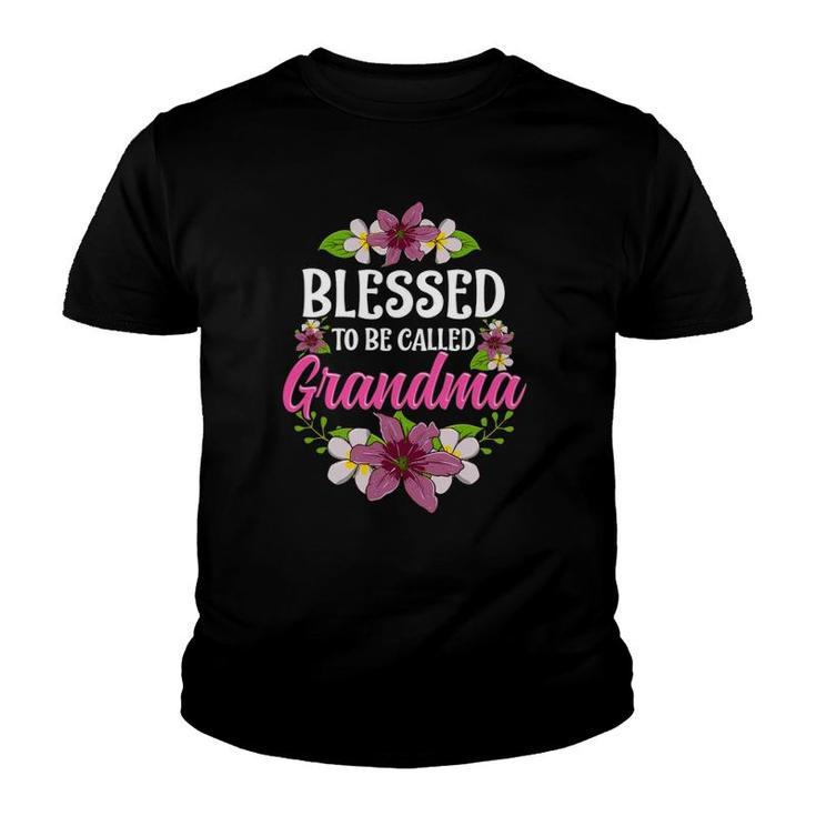 Blessed To Be Called Grandma  Mothers Day Youth T-shirt