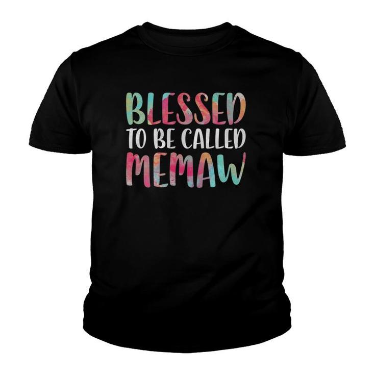 Blessed To Be Called Memaw Mother's Day Youth T-shirt