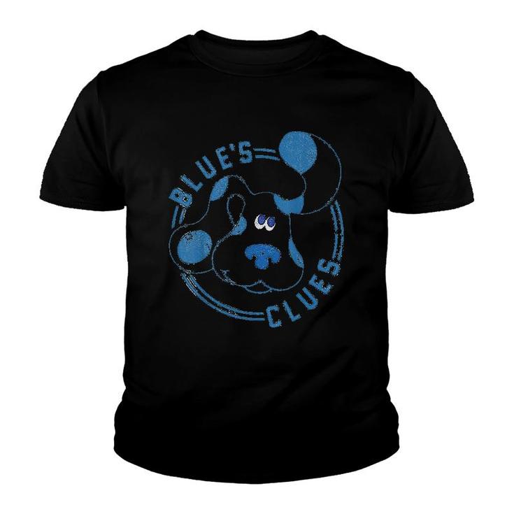 Blues Clues Blue Big Face Youth T-shirt
