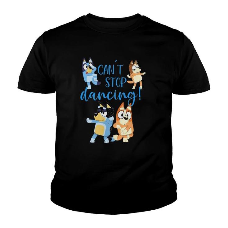 Bluey-Dad-Can't-Stop-Dancing-For-Father-Day Youth T-shirt