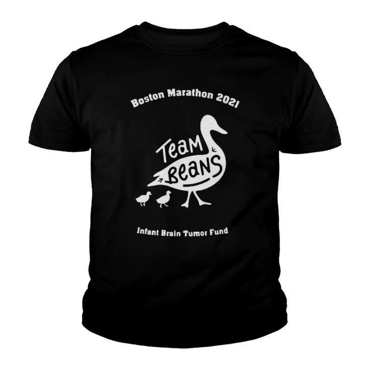 Boston Marathon 2021 Team Beans Infant Brain Tumor Fund  Youth T-shirt