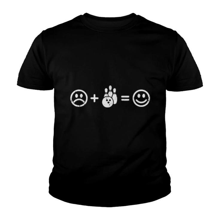 Bowling Macht Glücklich Lustiges Bowler Geschenk Bowling Fun Youth T-shirt