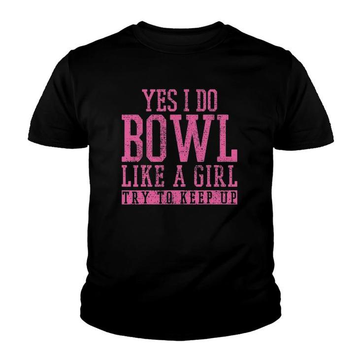 Bowling Player Team Bowler Bowl Funny Gift Youth T-shirt
