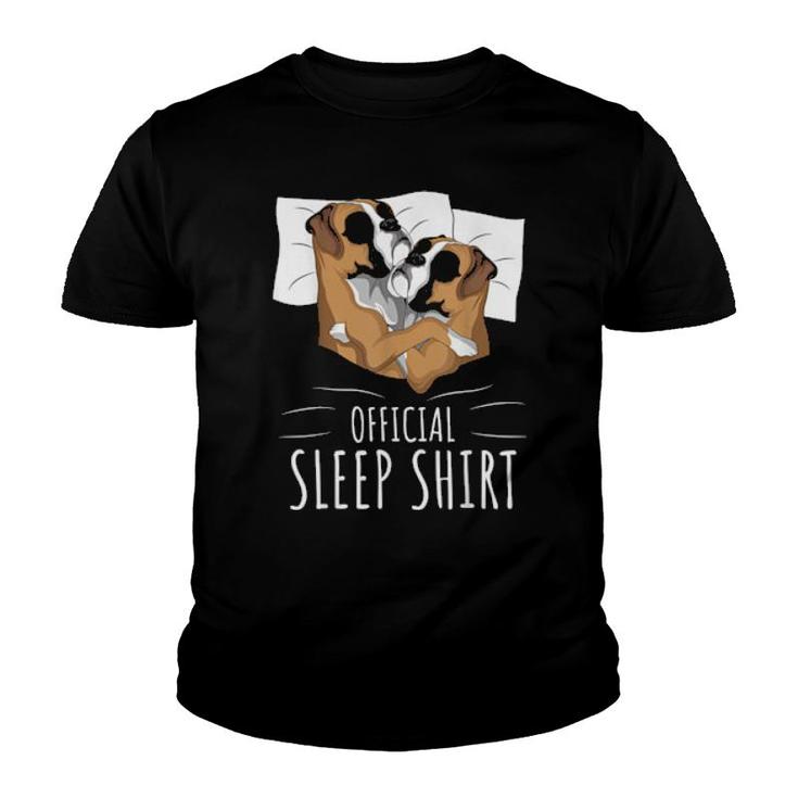 Boxer Dog Official Sleep   Youth T-shirt