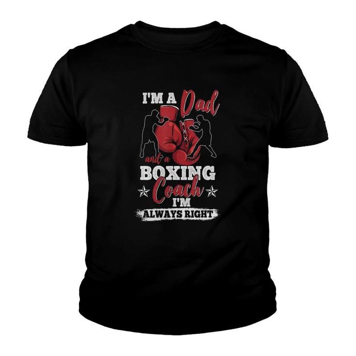 Boxing Club Vintage Boxer Dad Father's Day Youth T-shirt