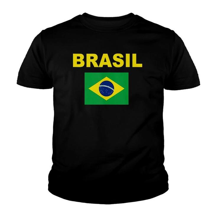 Brazil Flag Cool Brasil Flag Brazilian Flags Men Women  Youth T-shirt