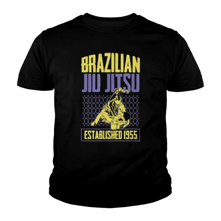 Brazilian Jiu Jitsu Established 1955 Bjj Master Training  Youth T-shirt