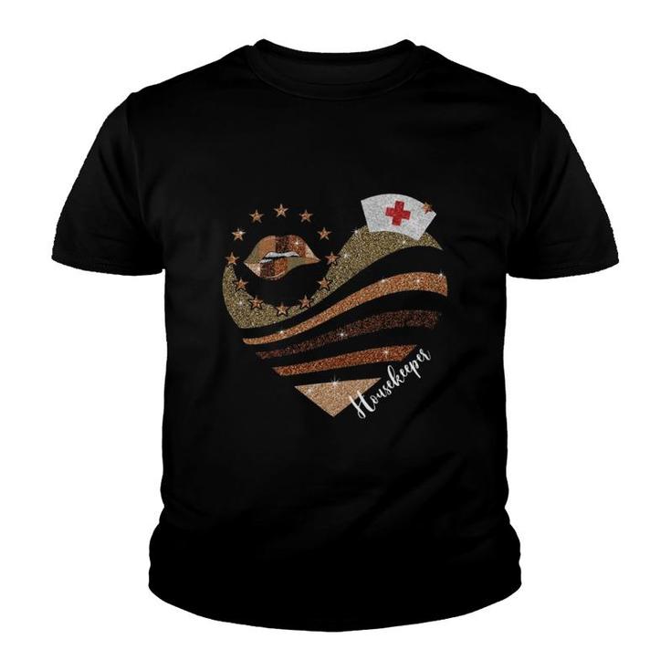 Brown Heart Housekeeper Youth T-shirt