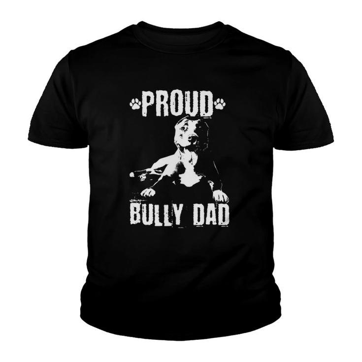 Bully Dad American Bully Pitbull Dog Owner Youth T-shirt