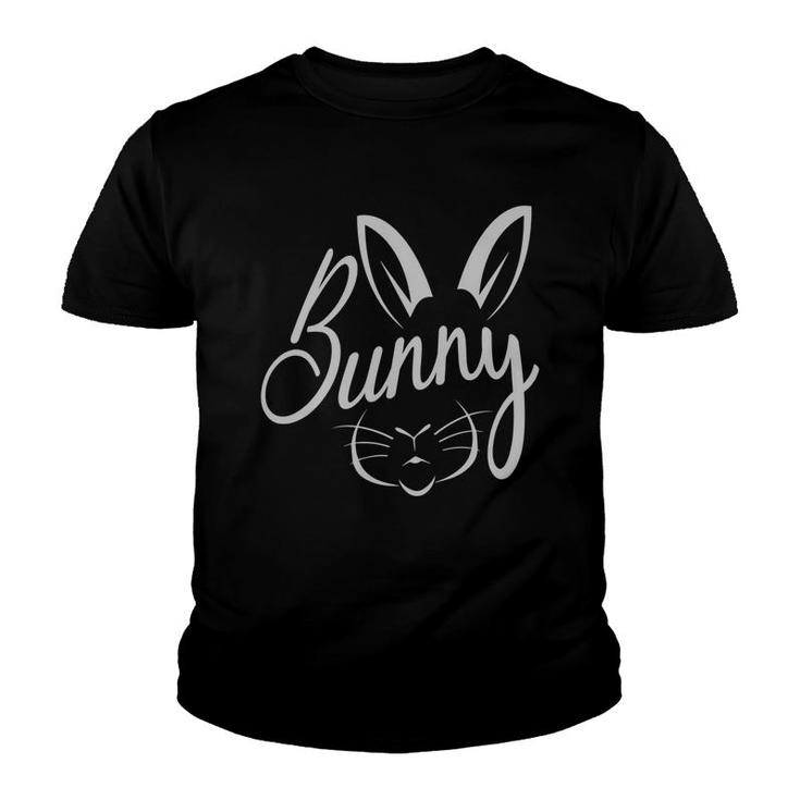 Bunny Cat Basic Cute Gift Ideas Happy Easter Day Youth T-shirt