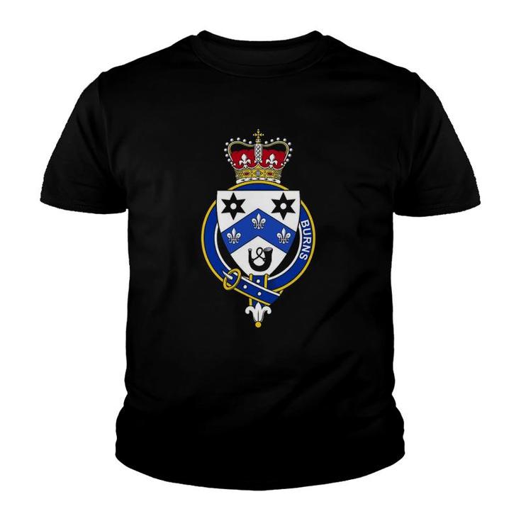 Burns Coat Of Arms Family Crest Youth T-shirt