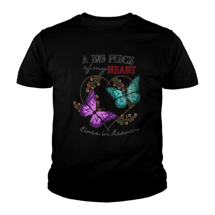 Butterfly A Big Piece Of My Heart Youth T-shirt