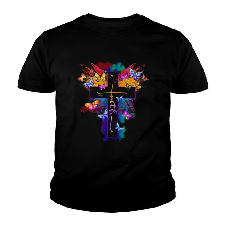 Butterfly Cross Youth T-shirt