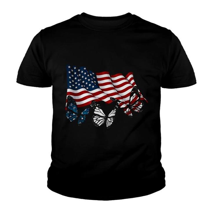 Butterfly Flag Youth T-shirt
