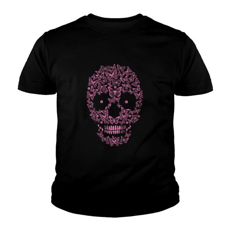 Butterfly Skull Youth T-shirt