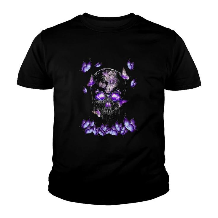 Butterfly Skull Youth T-shirt