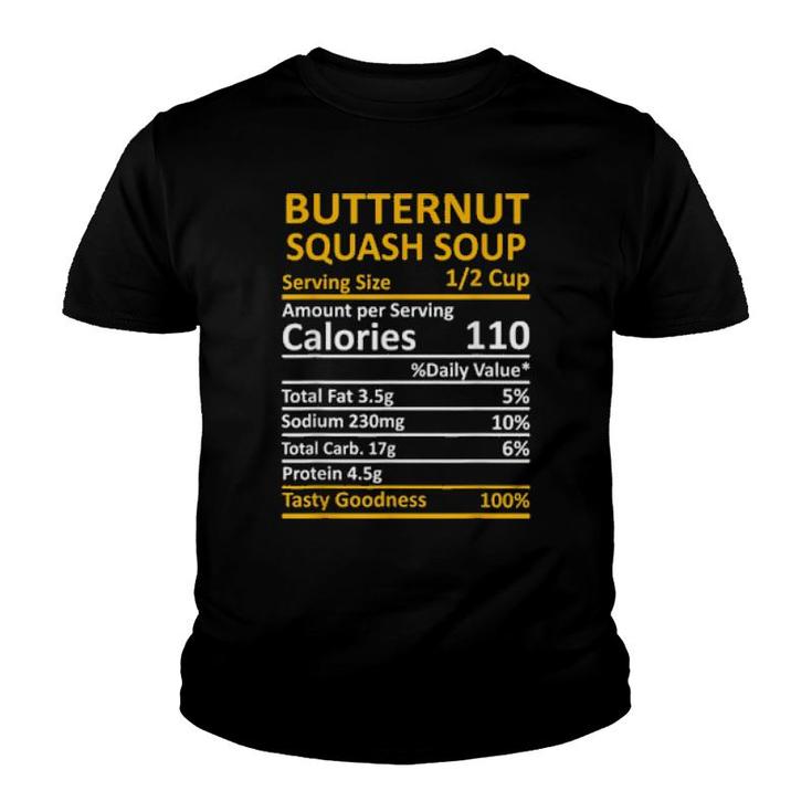 Butternut Squash Soup Nutrition Family Matching Thanksgiving  Youth T-shirt