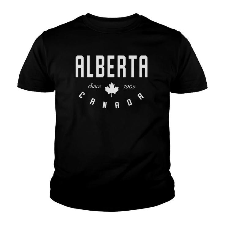 Ca Alberta Canada Canadian Maple Leaf  Youth T-shirt