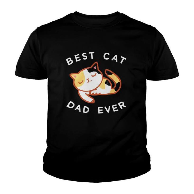 Calico Cat Dad  Best Kitty Father Ever Youth T-shirt