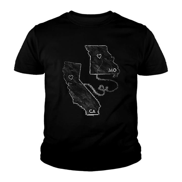 California And Missouri Long Distance Youth T-shirt