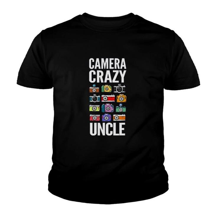 Camera Crazy Uncle Youth T-shirt