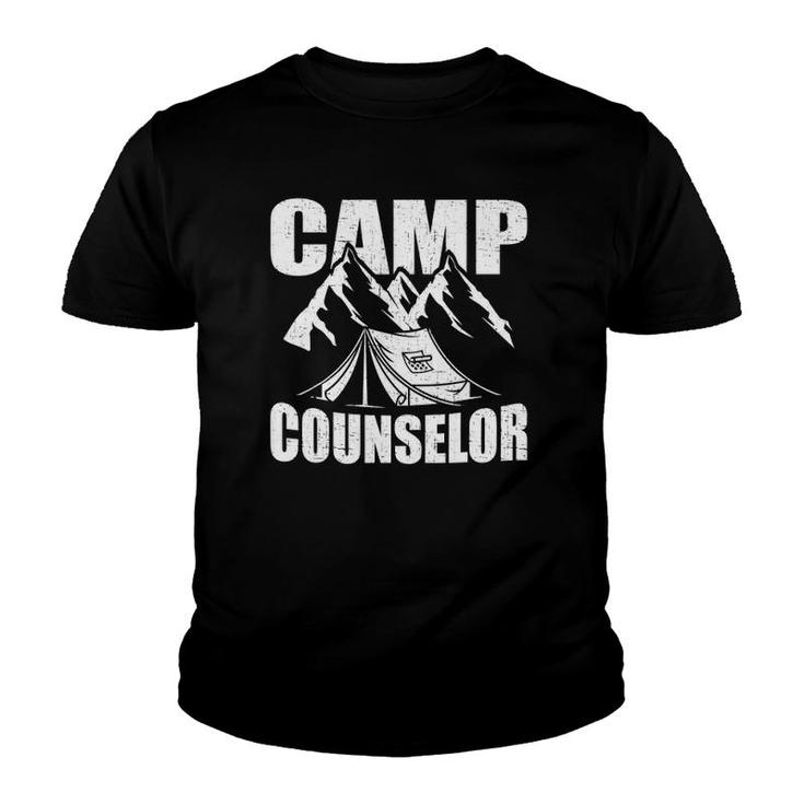 Camp Counselor Camping Leader Camping Tent Youth T-shirt