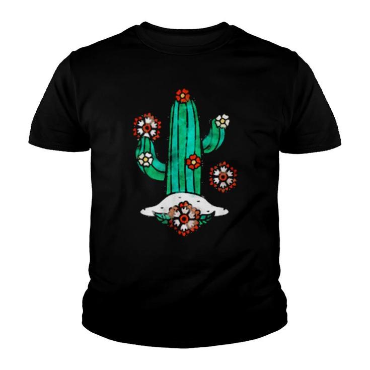 Camping Cactus Outdoor  Youth T-shirt
