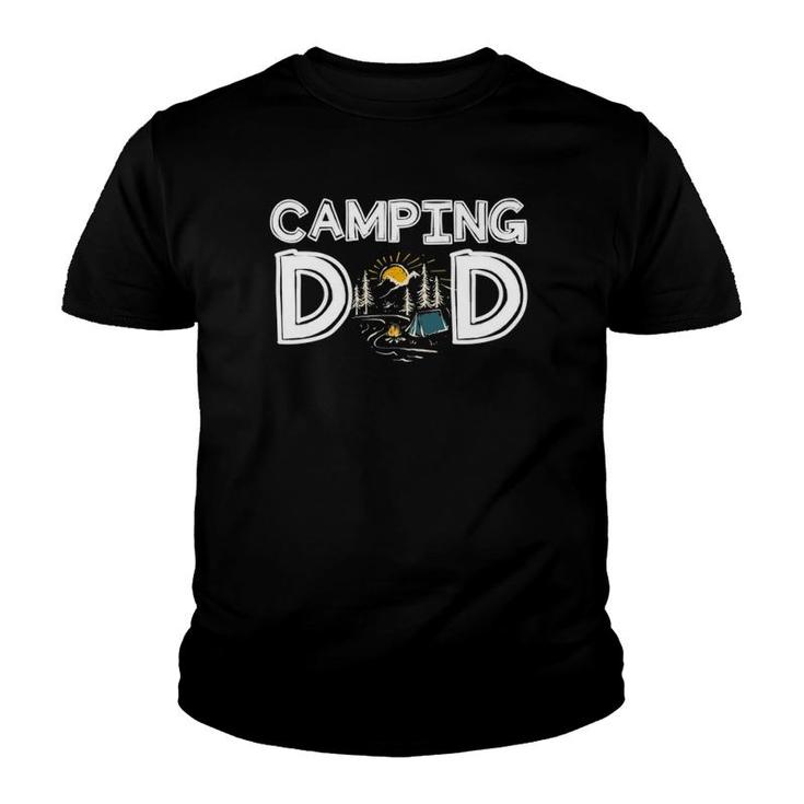 Camping Dad Camper Father's Day Gift Camping  Youth T-shirt